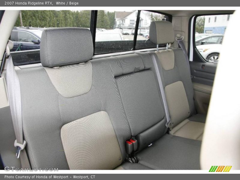 White / Beige 2007 Honda Ridgeline RTX