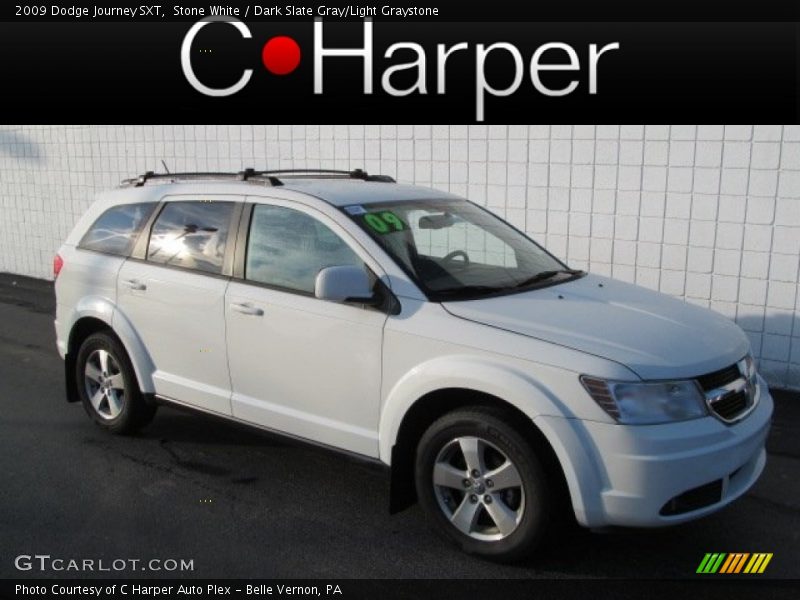Stone White / Dark Slate Gray/Light Graystone 2009 Dodge Journey SXT