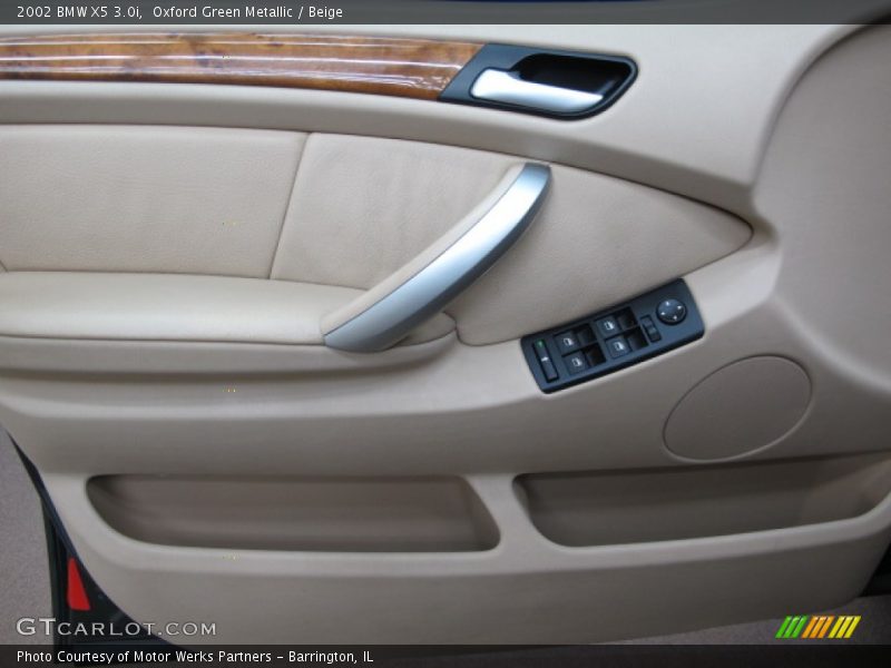 Oxford Green Metallic / Beige 2002 BMW X5 3.0i