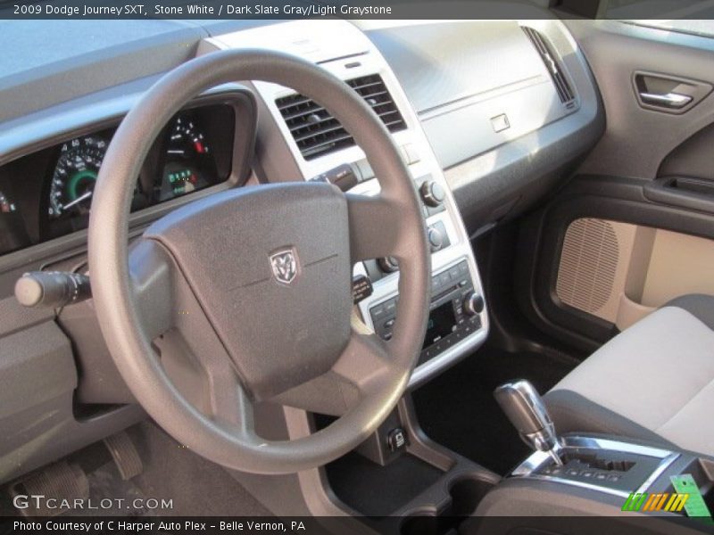 Stone White / Dark Slate Gray/Light Graystone 2009 Dodge Journey SXT