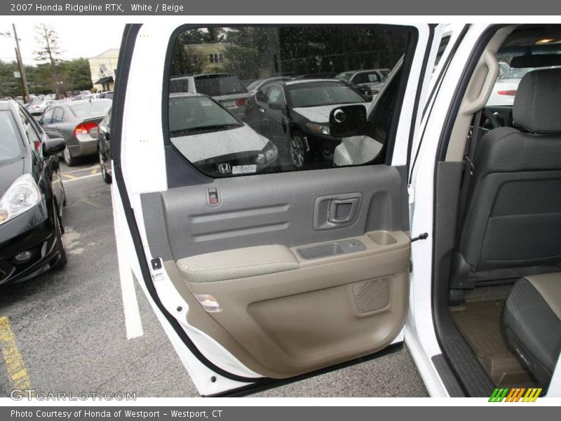White / Beige 2007 Honda Ridgeline RTX