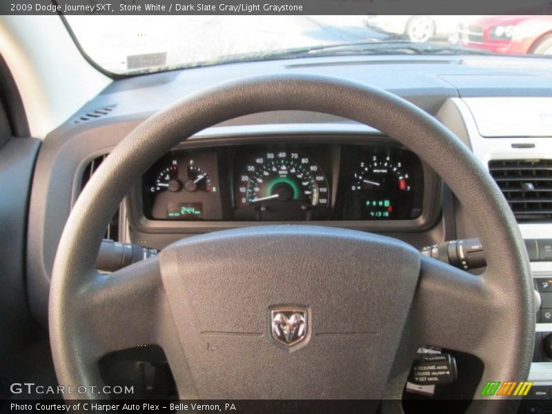 Stone White / Dark Slate Gray/Light Graystone 2009 Dodge Journey SXT
