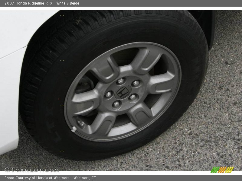 White / Beige 2007 Honda Ridgeline RTX
