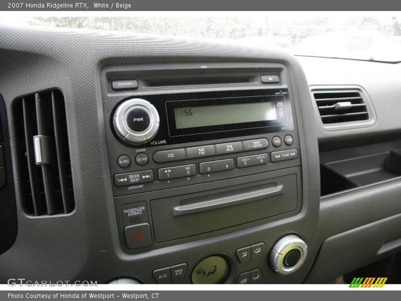 White / Beige 2007 Honda Ridgeline RTX
