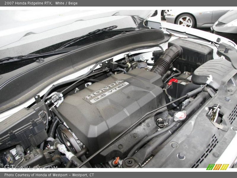 White / Beige 2007 Honda Ridgeline RTX