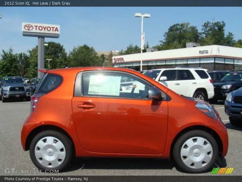Hot Lava / Dark Gray 2012 Scion iQ