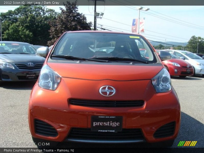 Hot Lava / Dark Gray 2012 Scion iQ