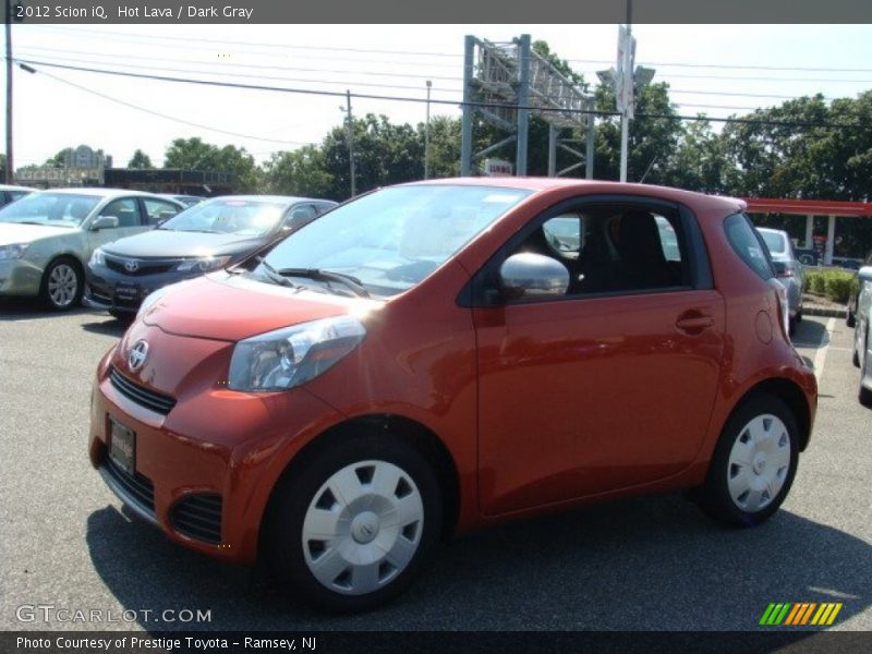 Hot Lava / Dark Gray 2012 Scion iQ