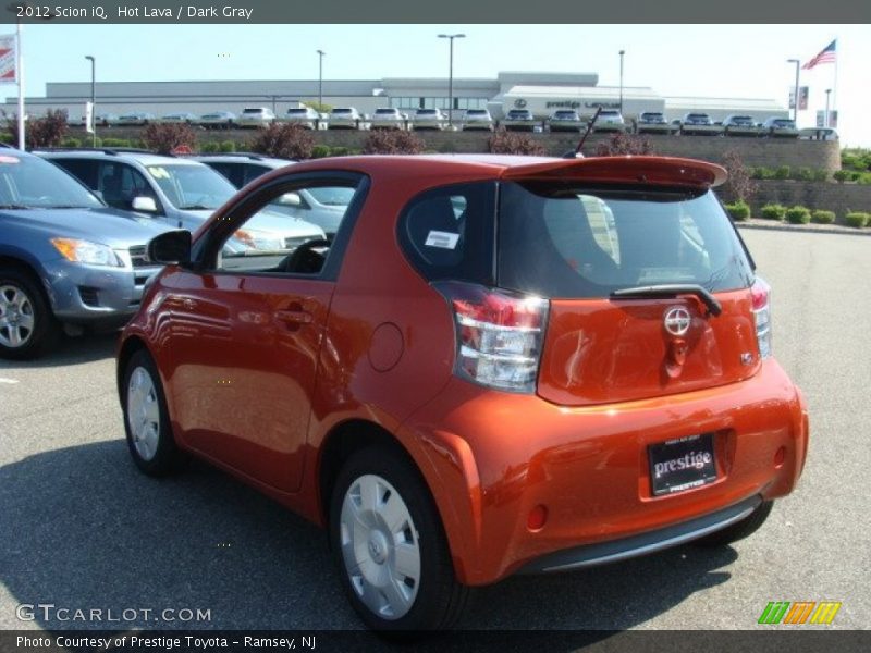 Hot Lava / Dark Gray 2012 Scion iQ