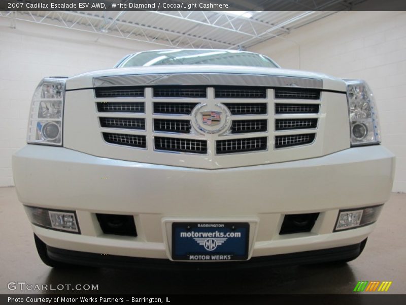 White Diamond / Cocoa/Light Cashmere 2007 Cadillac Escalade ESV AWD