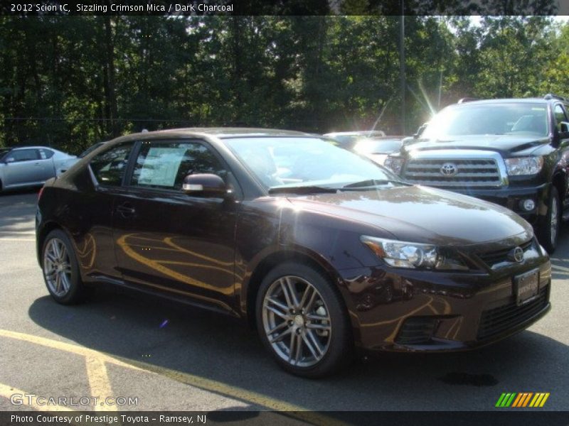 Sizzling Crimson Mica / Dark Charcoal 2012 Scion tC