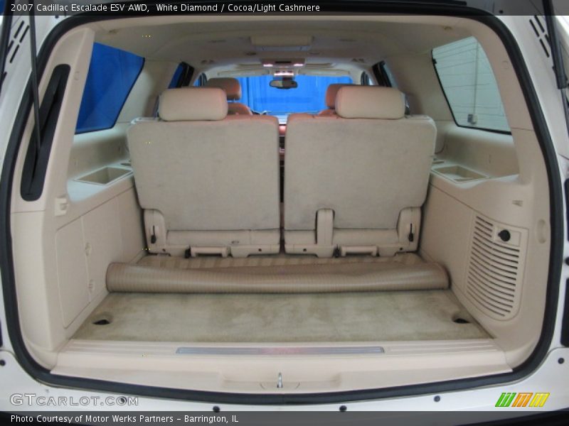 White Diamond / Cocoa/Light Cashmere 2007 Cadillac Escalade ESV AWD