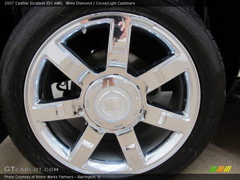 White Diamond / Cocoa/Light Cashmere 2007 Cadillac Escalade ESV AWD
