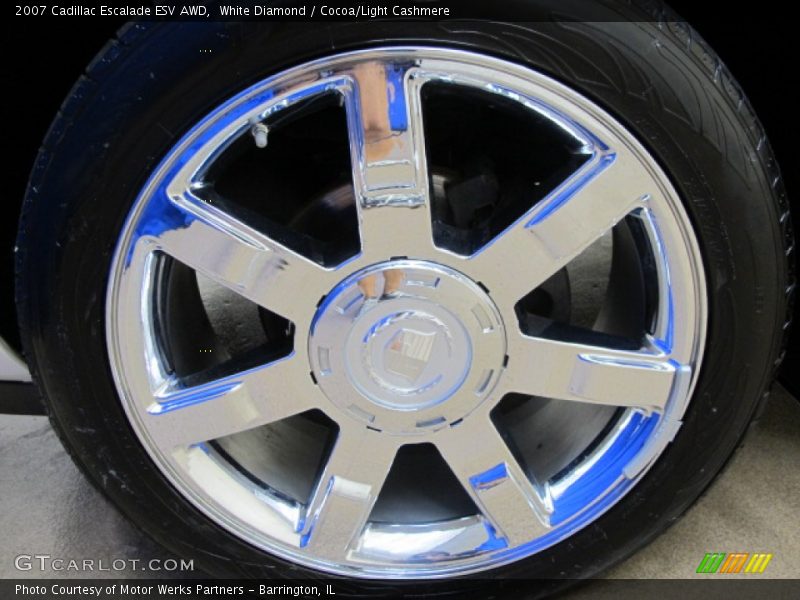 White Diamond / Cocoa/Light Cashmere 2007 Cadillac Escalade ESV AWD