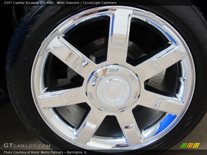 White Diamond / Cocoa/Light Cashmere 2007 Cadillac Escalade ESV AWD