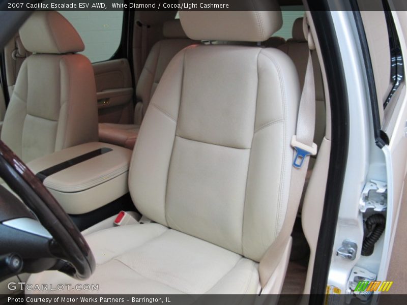 White Diamond / Cocoa/Light Cashmere 2007 Cadillac Escalade ESV AWD