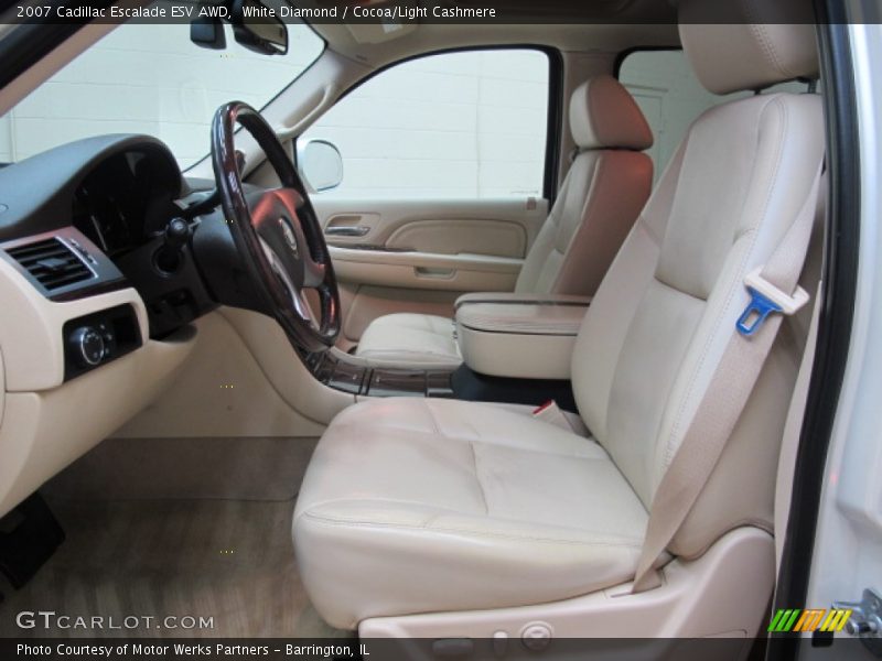White Diamond / Cocoa/Light Cashmere 2007 Cadillac Escalade ESV AWD