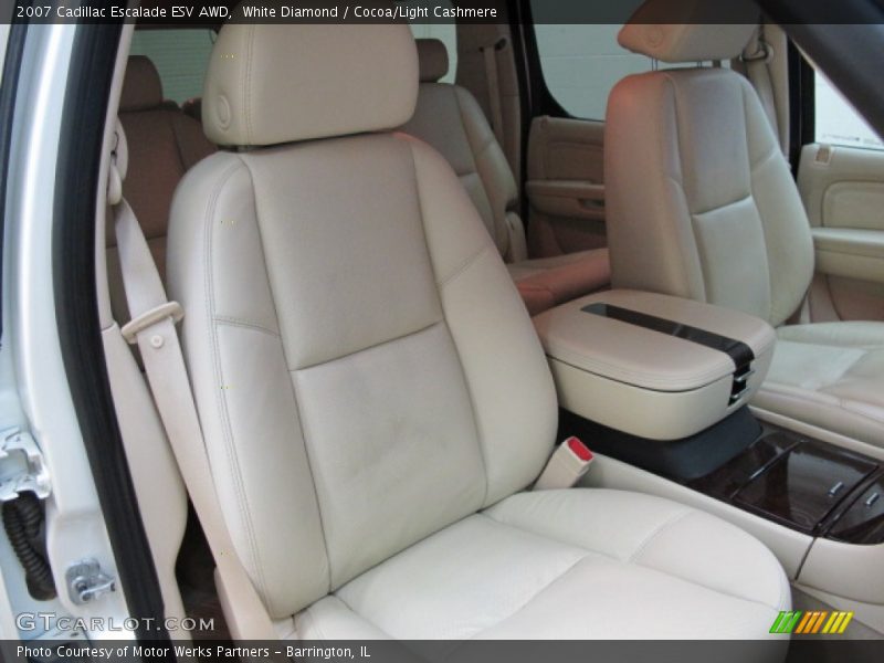 White Diamond / Cocoa/Light Cashmere 2007 Cadillac Escalade ESV AWD