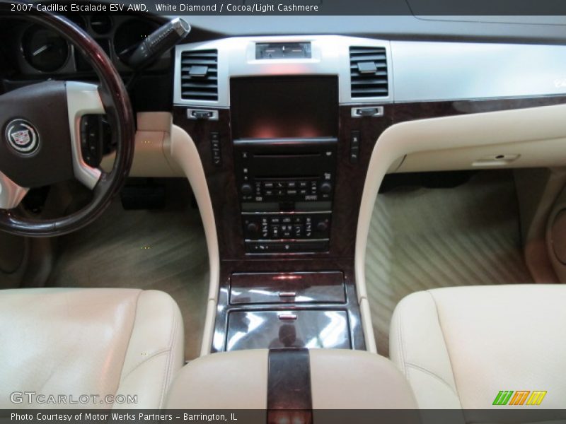 White Diamond / Cocoa/Light Cashmere 2007 Cadillac Escalade ESV AWD