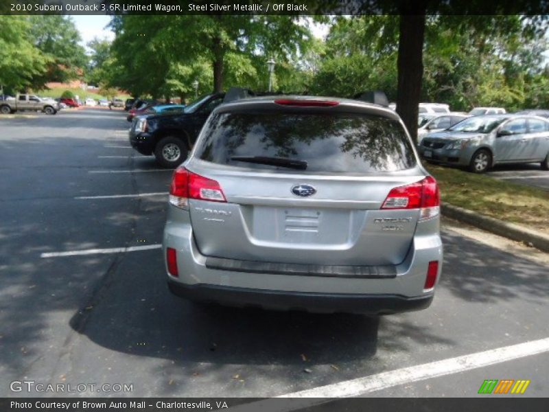 Steel Silver Metallic / Off Black 2010 Subaru Outback 3.6R Limited Wagon