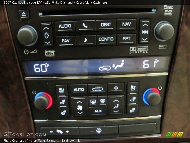 White Diamond / Cocoa/Light Cashmere 2007 Cadillac Escalade ESV AWD