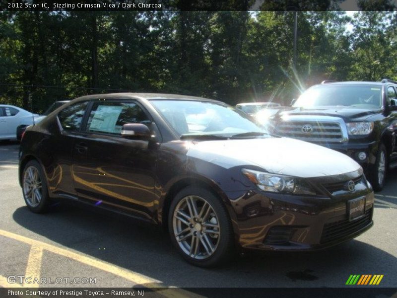 Sizzling Crimson Mica / Dark Charcoal 2012 Scion tC