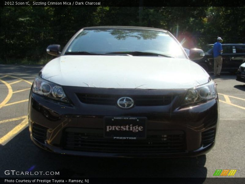Sizzling Crimson Mica / Dark Charcoal 2012 Scion tC