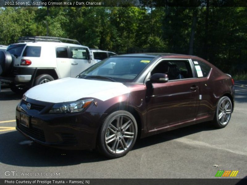 Sizzling Crimson Mica / Dark Charcoal 2012 Scion tC