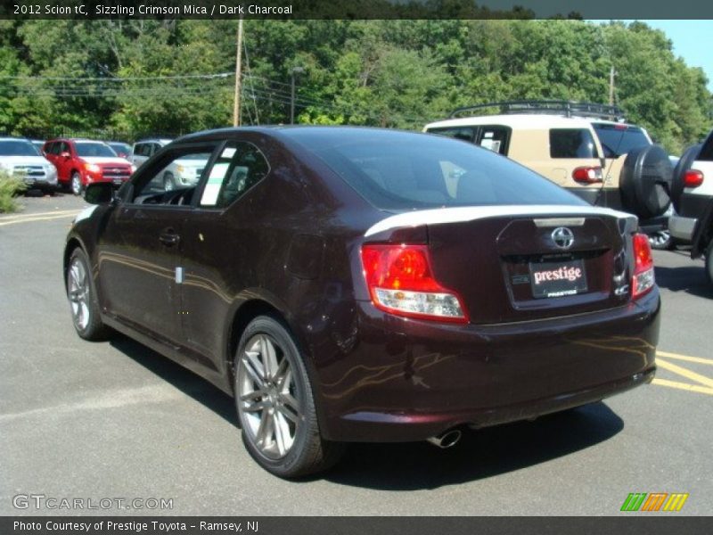 Sizzling Crimson Mica / Dark Charcoal 2012 Scion tC