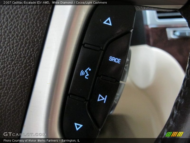 White Diamond / Cocoa/Light Cashmere 2007 Cadillac Escalade ESV AWD