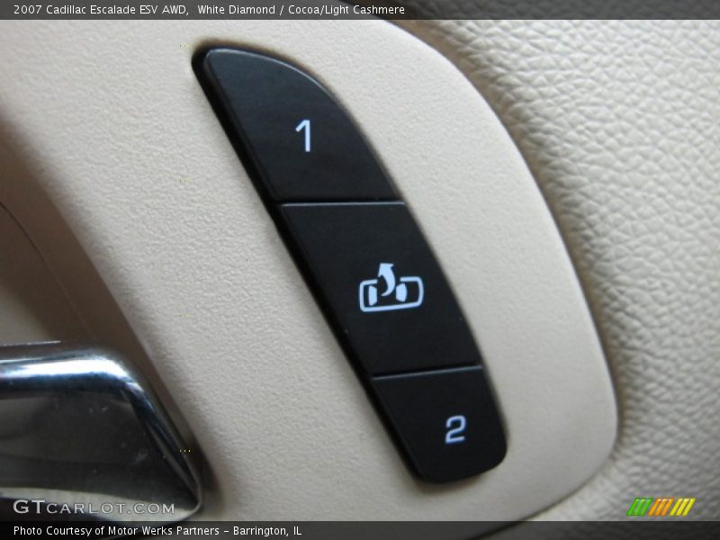 White Diamond / Cocoa/Light Cashmere 2007 Cadillac Escalade ESV AWD