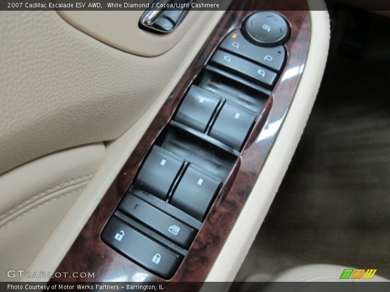White Diamond / Cocoa/Light Cashmere 2007 Cadillac Escalade ESV AWD