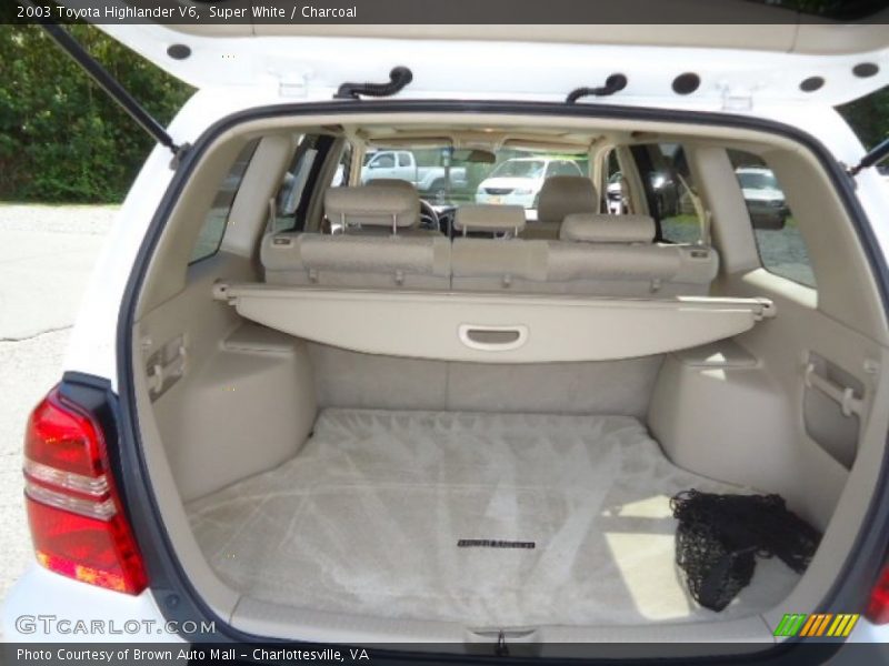 Super White / Charcoal 2003 Toyota Highlander V6