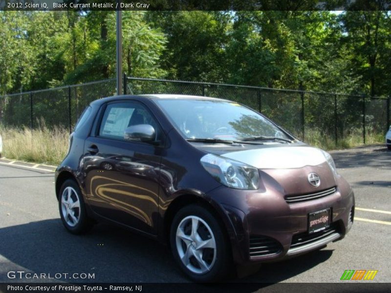 Black Currant Metallic / Dark Gray 2012 Scion iQ
