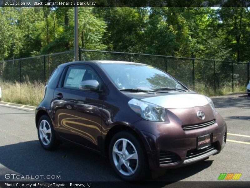 Black Currant Metallic / Dark Gray 2012 Scion iQ