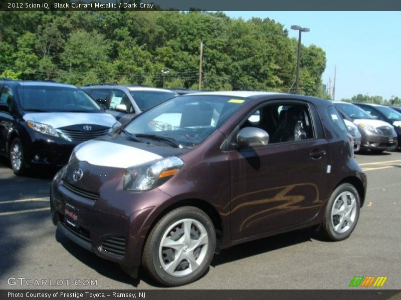Black Currant Metallic / Dark Gray 2012 Scion iQ