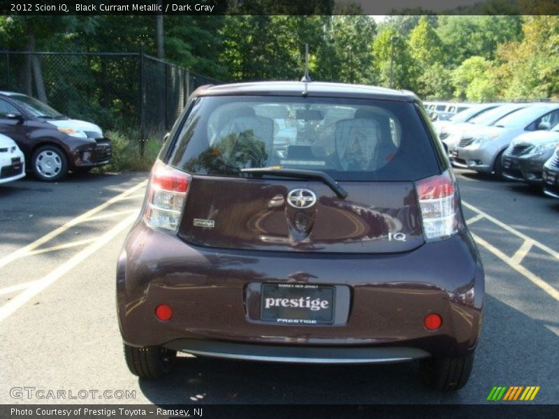Black Currant Metallic / Dark Gray 2012 Scion iQ