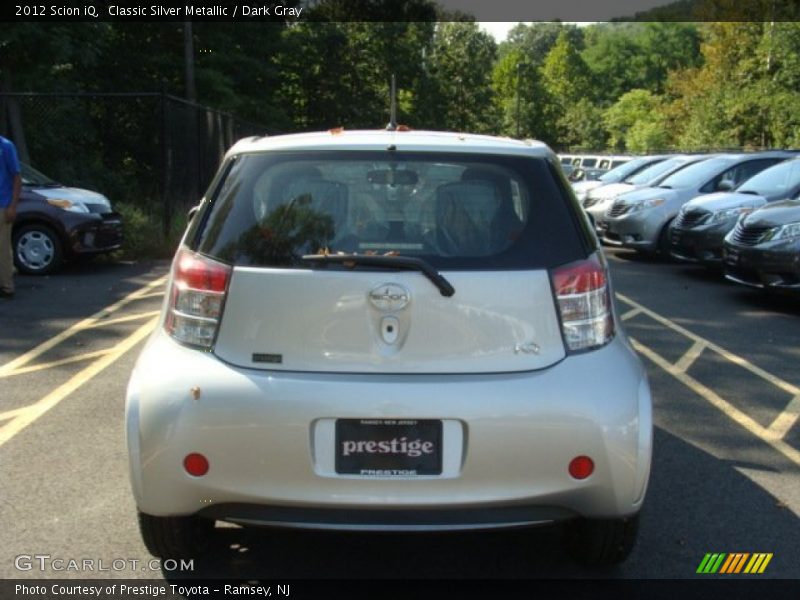 Classic Silver Metallic / Dark Gray 2012 Scion iQ
