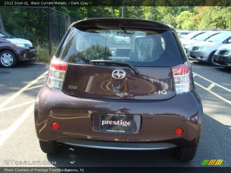 Black Currant Metallic / Dark Gray 2012 Scion iQ