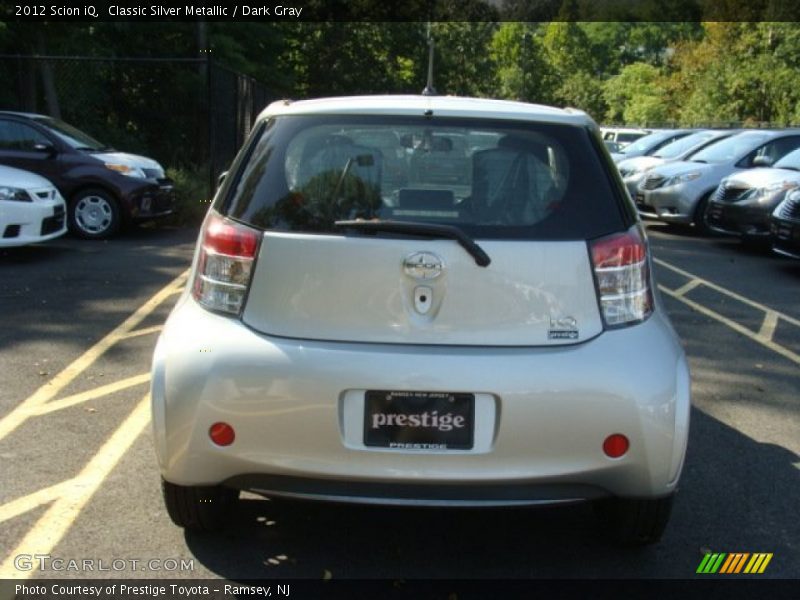 Classic Silver Metallic / Dark Gray 2012 Scion iQ