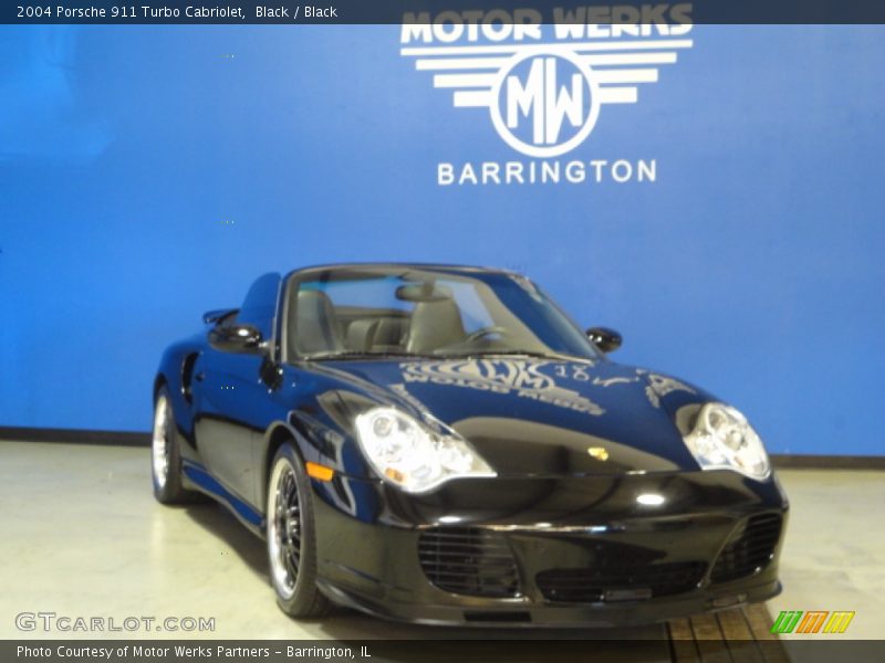 Black / Black 2004 Porsche 911 Turbo Cabriolet