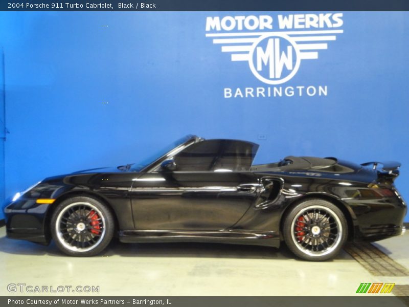 Black / Black 2004 Porsche 911 Turbo Cabriolet