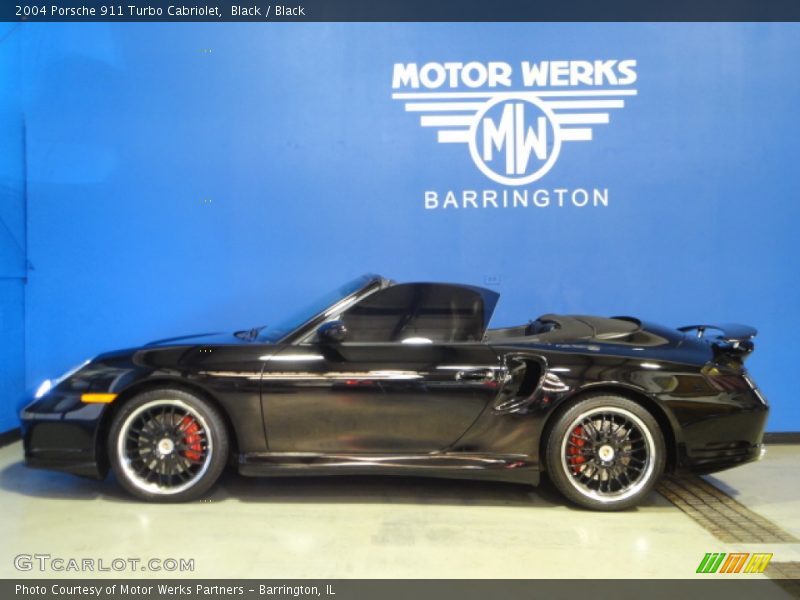 Black / Black 2004 Porsche 911 Turbo Cabriolet