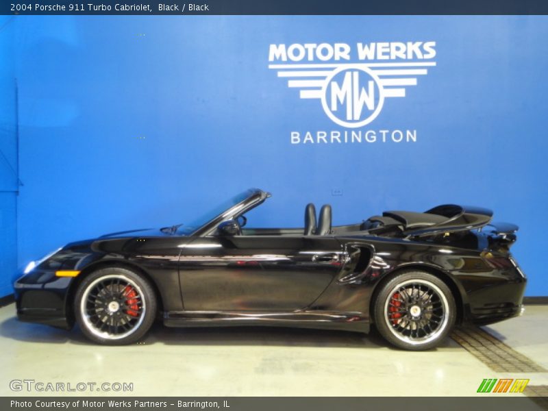 Black / Black 2004 Porsche 911 Turbo Cabriolet