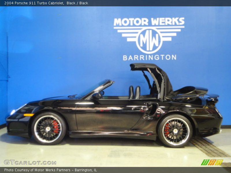 Black / Black 2004 Porsche 911 Turbo Cabriolet