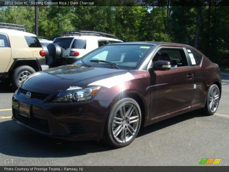 Sizzling Crimson Mica / Dark Charcoal 2012 Scion tC