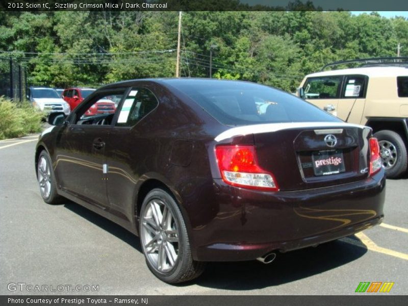 Sizzling Crimson Mica / Dark Charcoal 2012 Scion tC