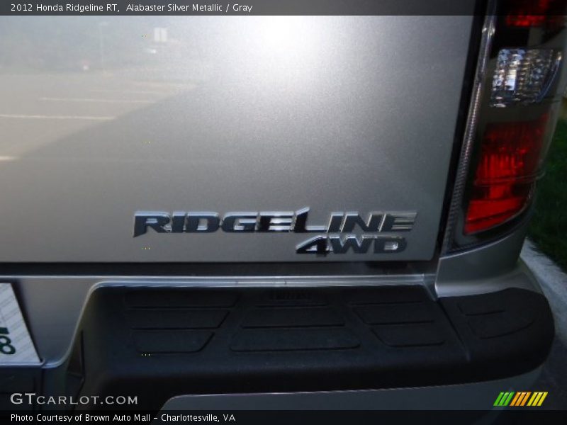 Alabaster Silver Metallic / Gray 2012 Honda Ridgeline RT