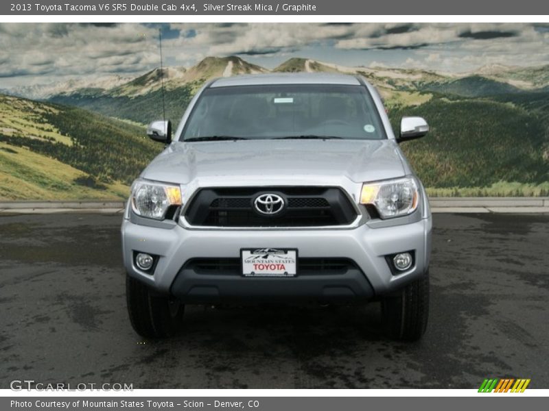 Silver Streak Mica / Graphite 2013 Toyota Tacoma V6 SR5 Double Cab 4x4