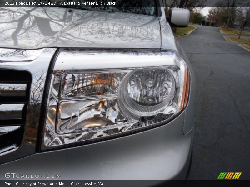 Alabaster Silver Metallic / Black 2013 Honda Pilot EX-L 4WD